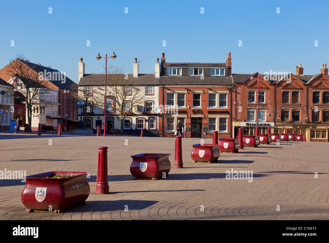 Ilkeston market Place Derbyshire England GB UK EU Europe Stock Photo