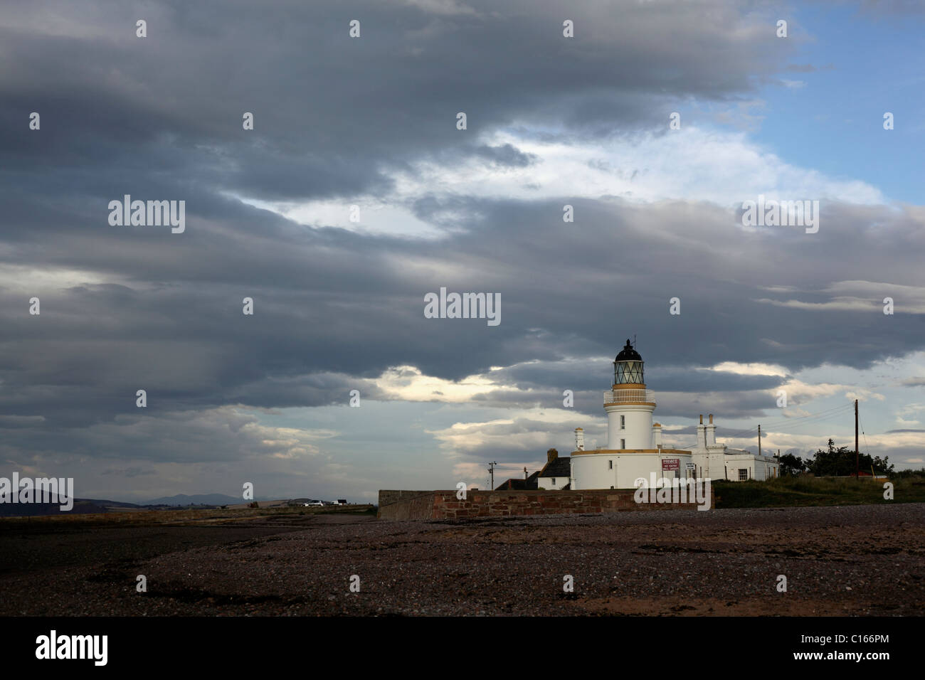 The lighthouse at Chanonry Point, Black Isle, Scotland, September 2010 Stock Photo