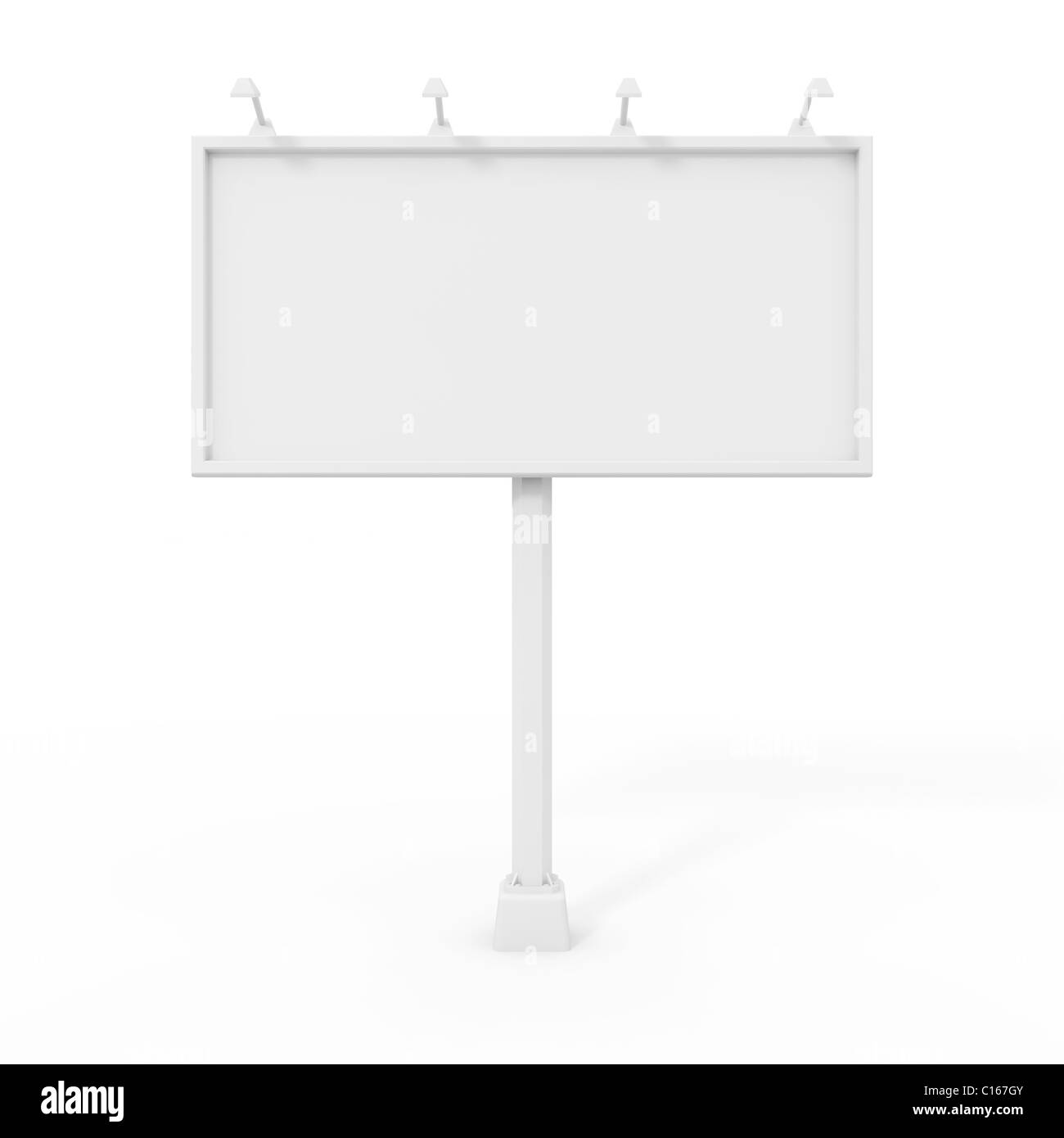 Billboard isolated on white Stock Photo - Alamy