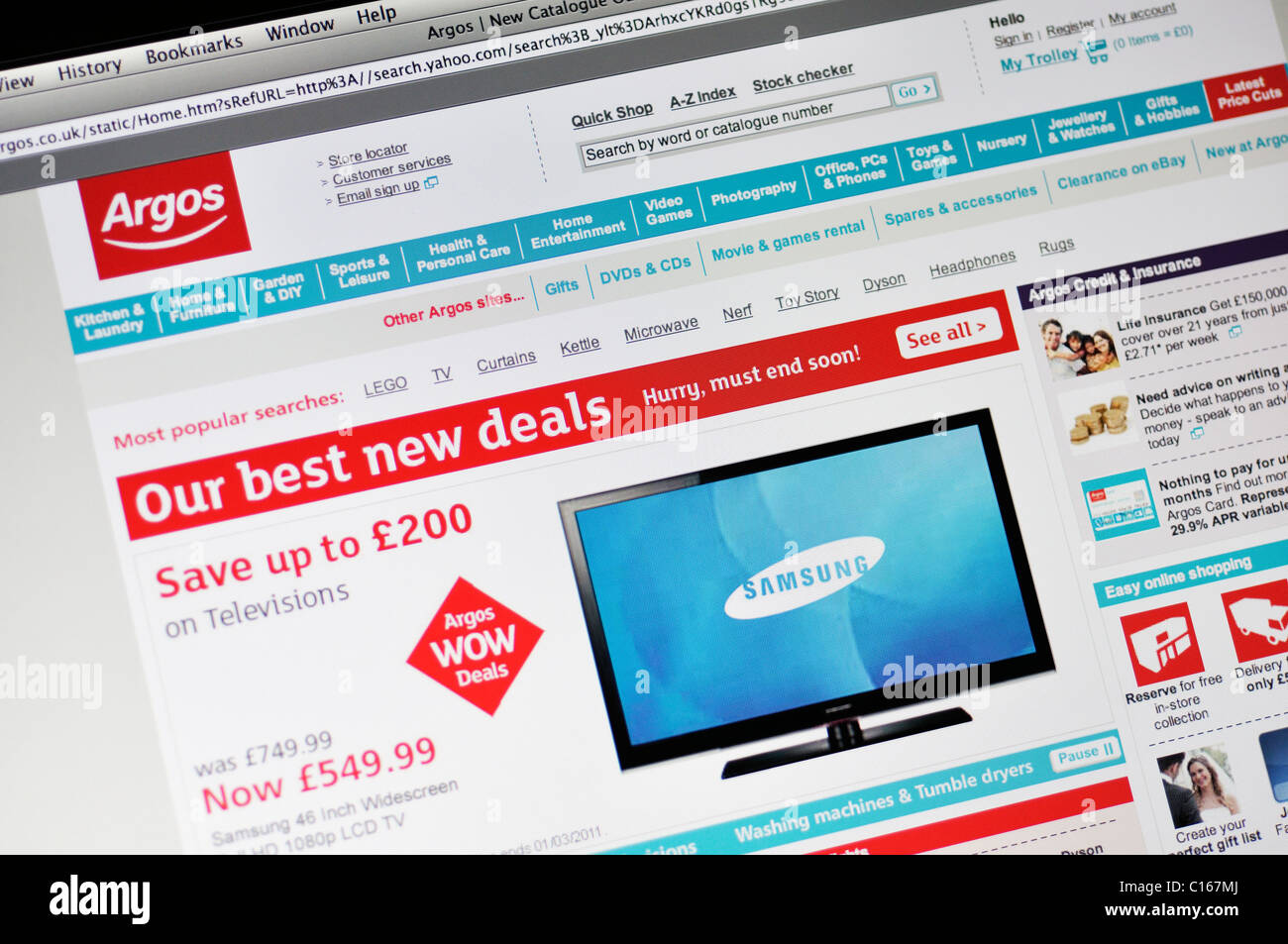 Argos website hi-res stock photography and images - Alamy