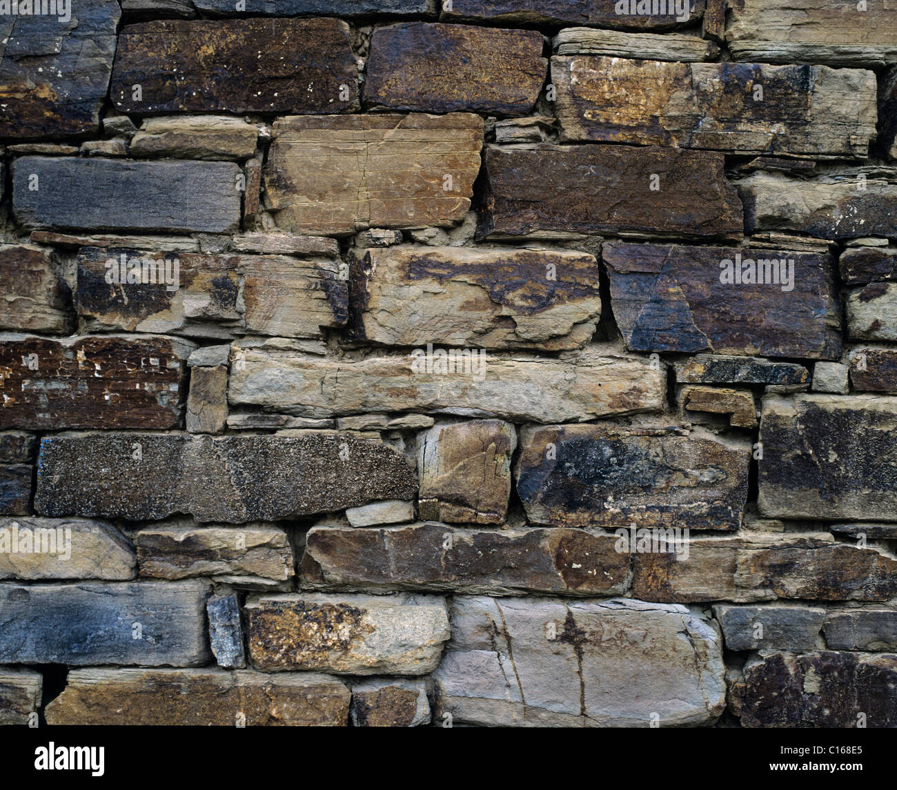 Old quarry stone wall Stock Photo Alamy
