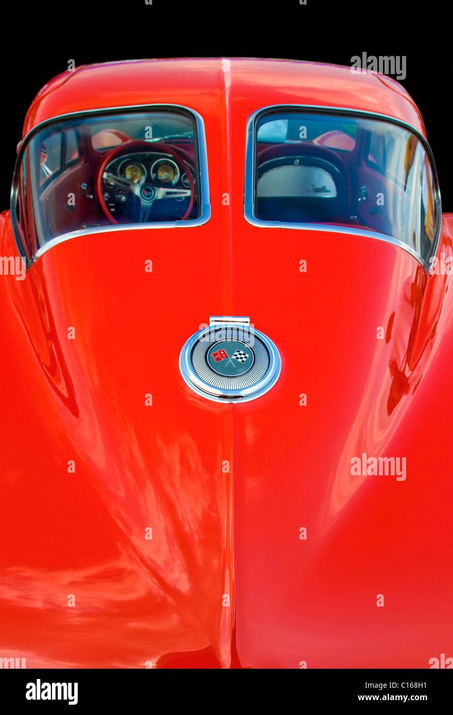 1963 Corvette Split window coupe rear end view Stock Photo Alamy