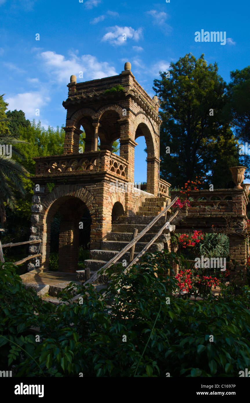 Villa Comunale park Taormina Sicily Italy Europe Stock Photo Alamy