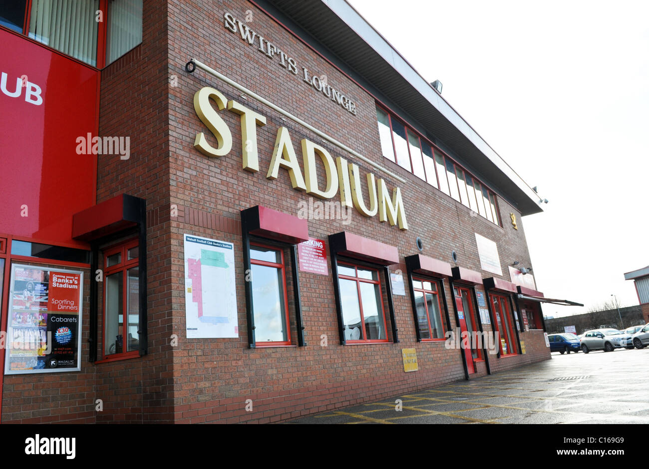 View of the outside of the Banks's Stadium home of Walsall Football Club Stock Photo