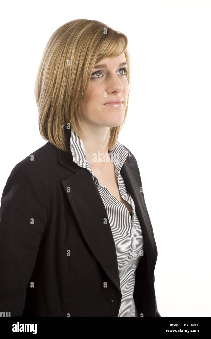 Young pretty woman icon hi-res stock photography and images - Alamy
