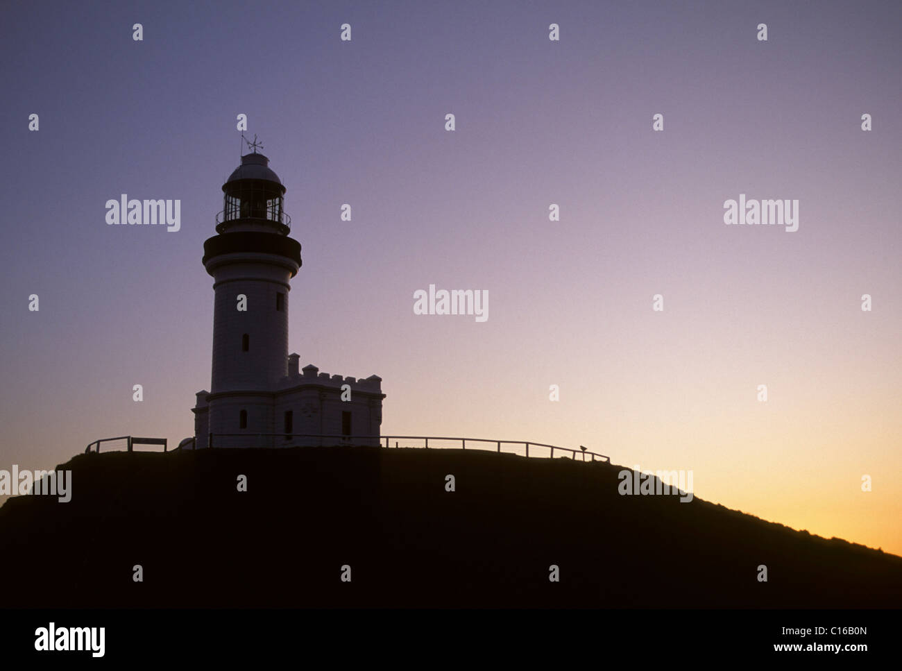 Cape Byron Lighthouse at sunset, most eastern part of australian mainland, New South Wales Cape Byron Lighthouse at sunset, most eastern part of australian mainland, New South Wales