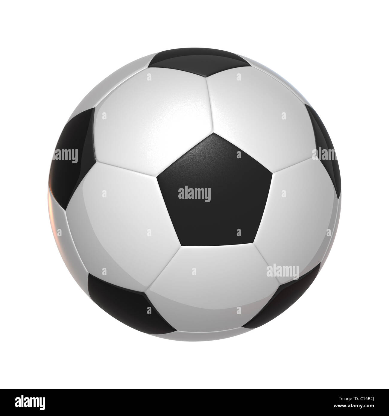Soccer Ball isolated on white Stock Photo - Alamy