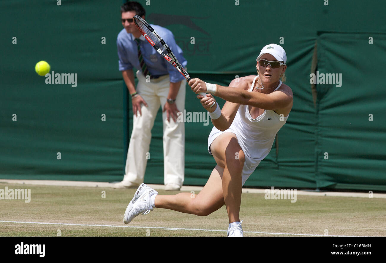 Sam Stosur, Australia, in action at the All England Lawn Tennis ...