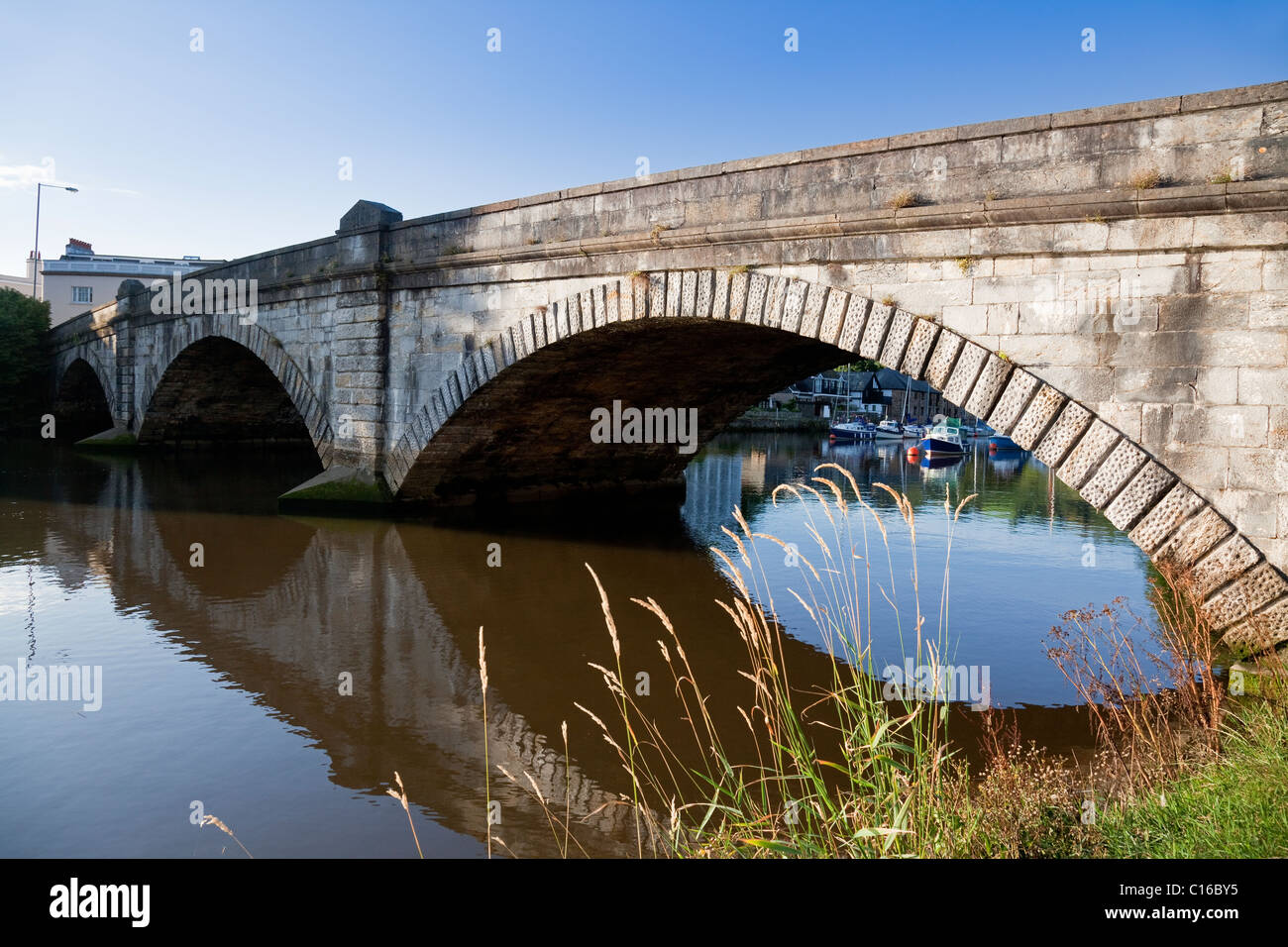 Bridgetown Bridge across the River Dart, Totnes, Devon, England, United