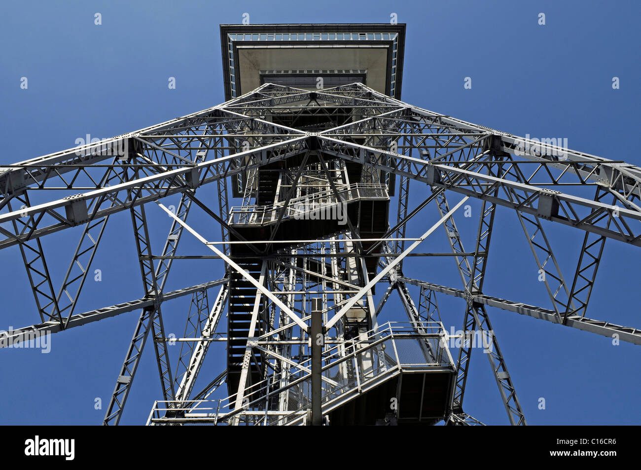 Berliner Funkturm, TV Tower, at the exhibition centre, detail, Berlin, Germany, Europe Stock Photo