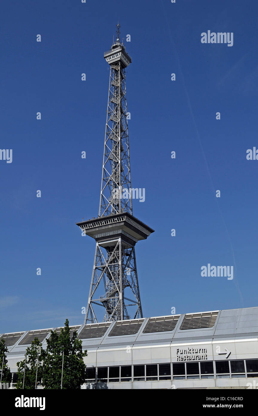 Berliner Funkturm, TV Tower, at the exhibition centre, Berlin, Germany, Europe Stock Photo