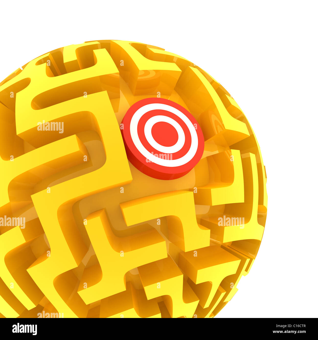 Sphere Maze puzzle Stock Photo - Alamy