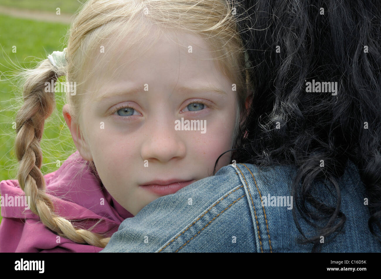 8-year-old girl, portrait Stock Photo