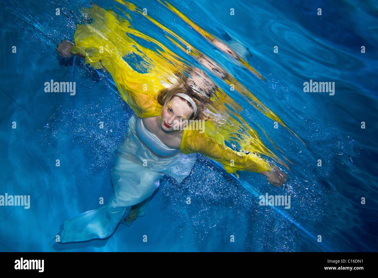 Underwater picture of Ragnell, pixie, fairy, angel, spirit Stock Photo