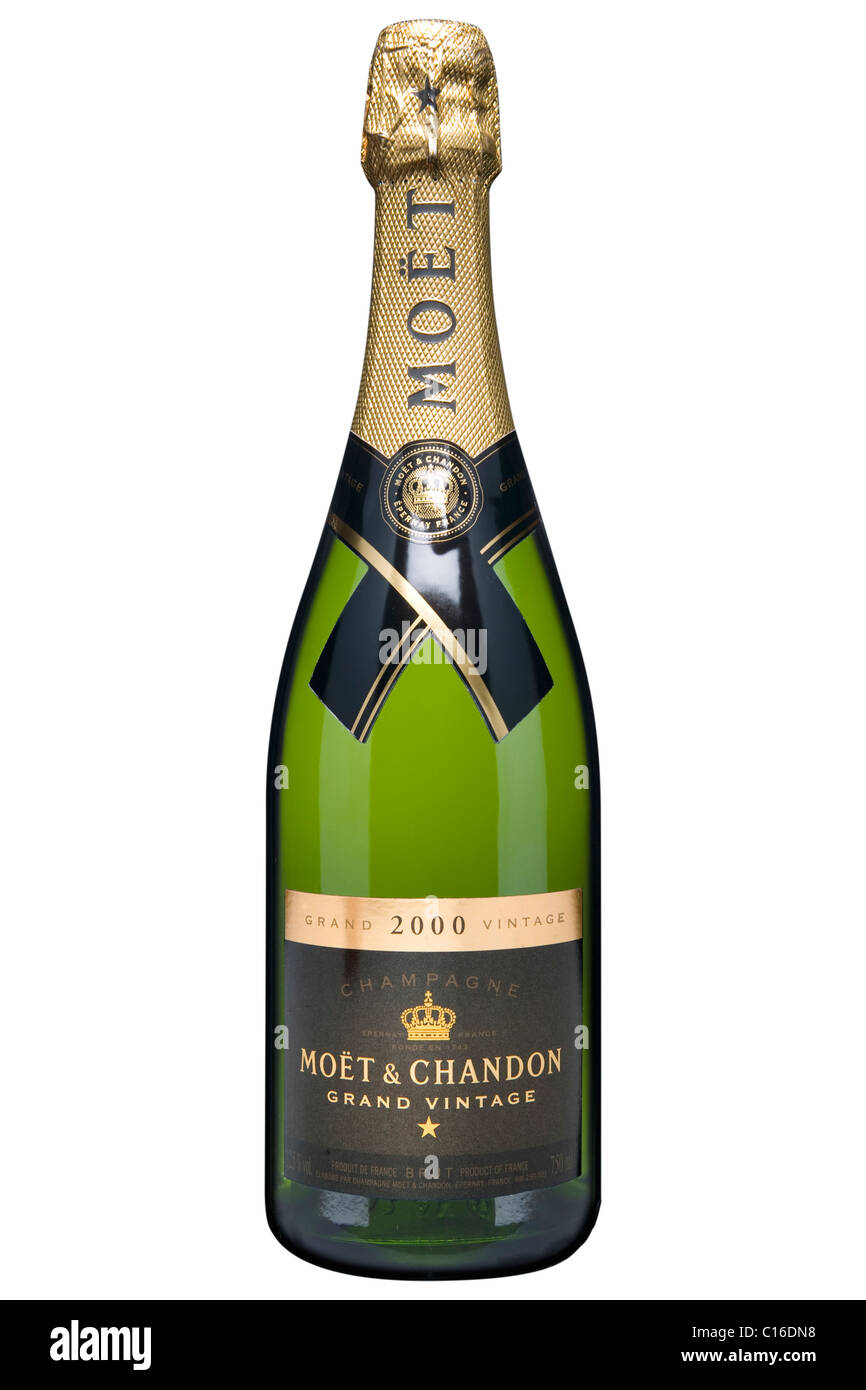 Moet & Chandon Imperial Champagne bottle label Stock Photo - Alamy