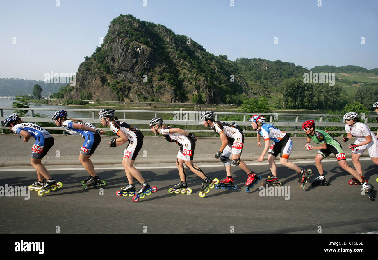 Skating leg of the Mittelrhein Marathon as part of the German Inline