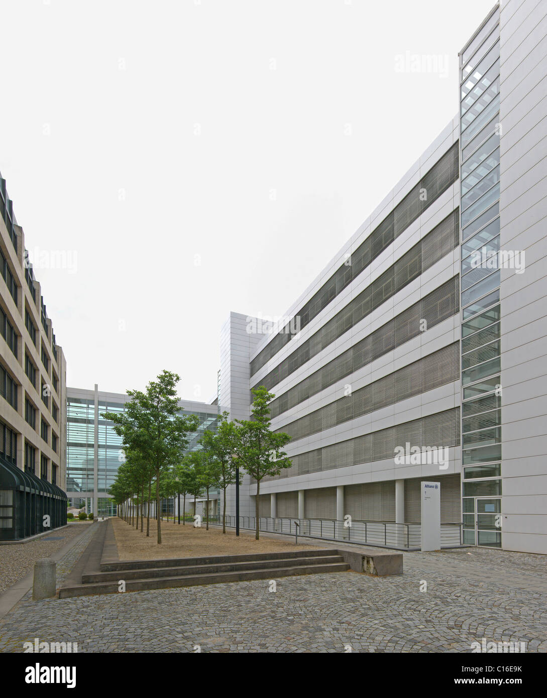 Allianz-Versicherung insurance company building designed by the architects Woehr/Mieslinger, Munich-Neuperlach, Munich, Bavaria Stock Photo