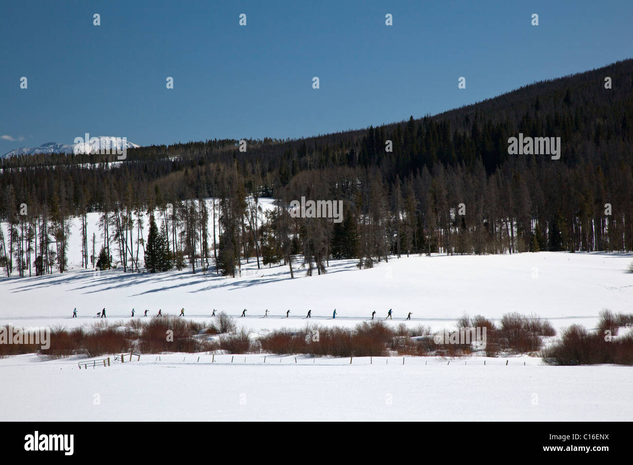 Granby, Colorado Crosscountry skiing at Snow Mountain Ranch in the