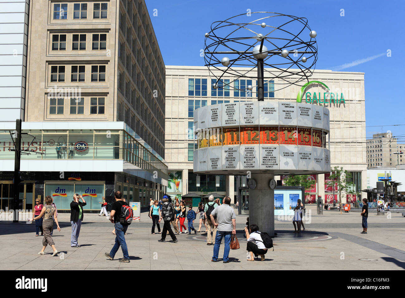 World clock in berlin alexanderplatz hires stock photography and