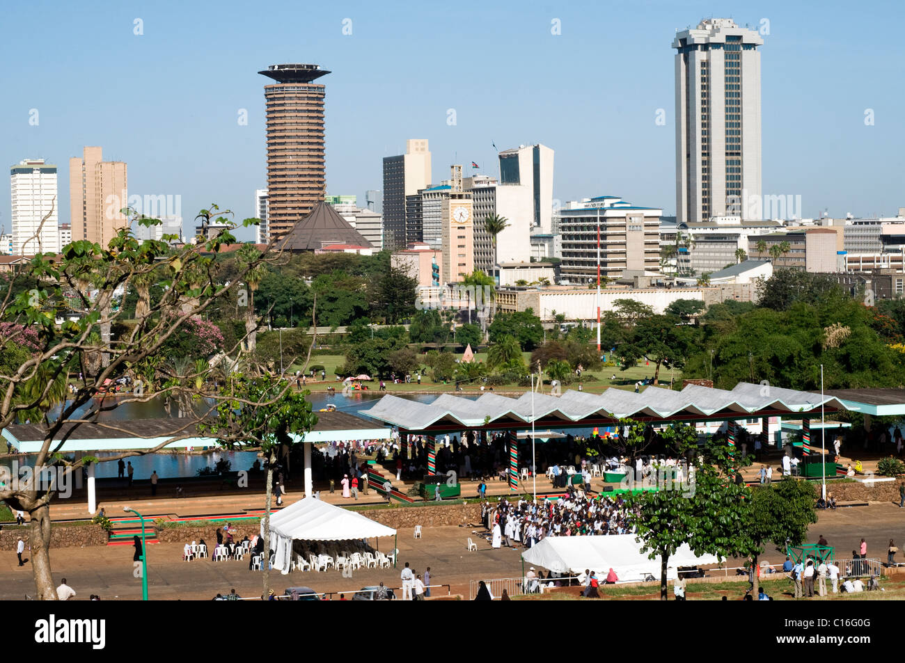 Nairobi skyline from Nairobi Hill Stock Photo Alamy