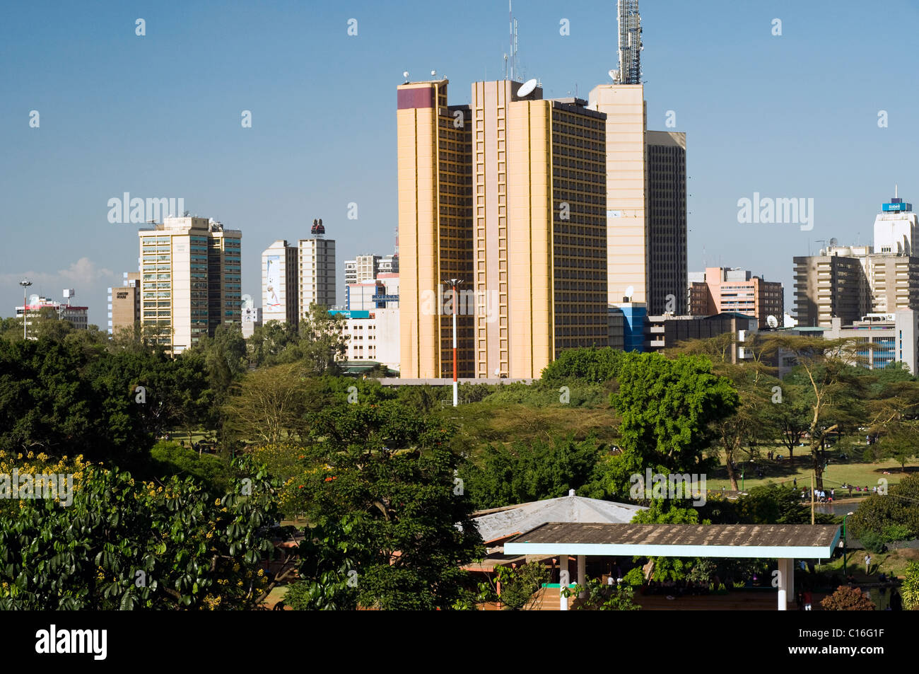 Nairobi skyline from Nairobi Hill Stock Photo - Alamy