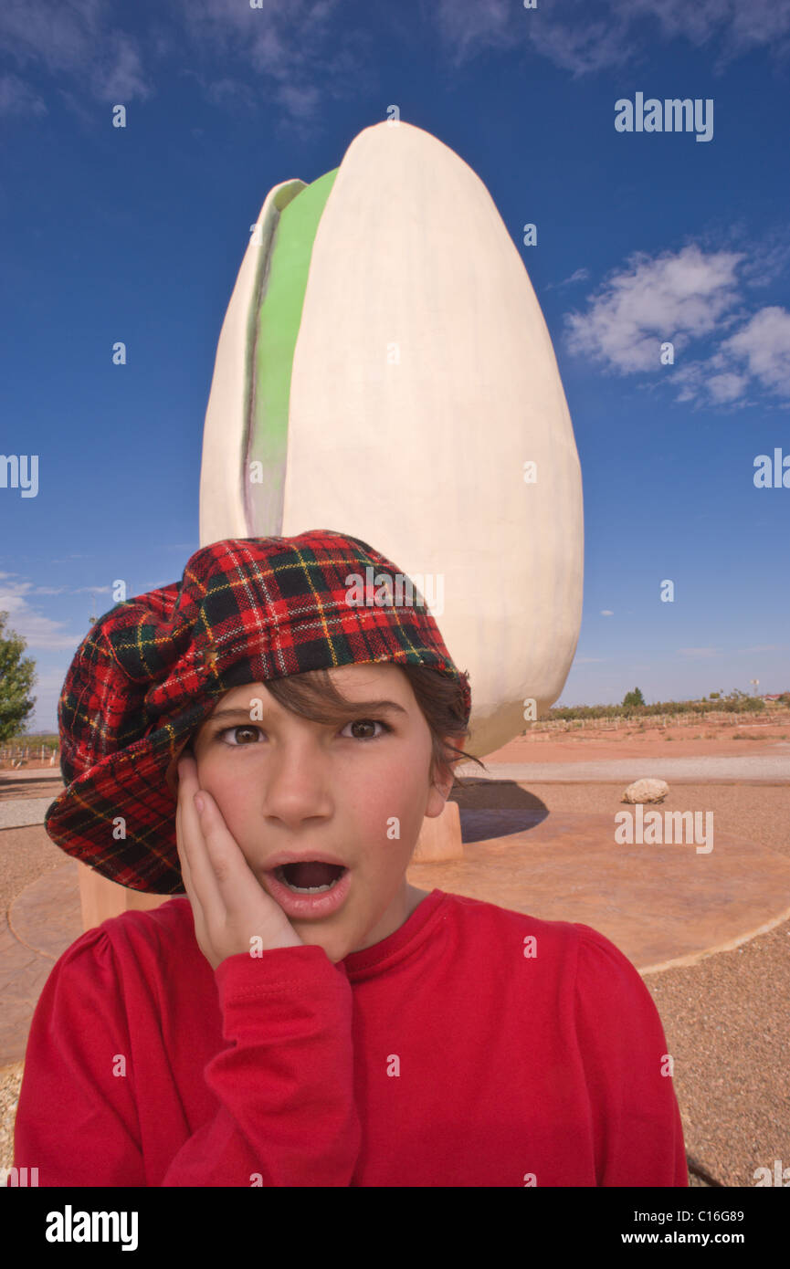 World's largest sculpture of a pistachio nut at McGinn's Pistachio Tree