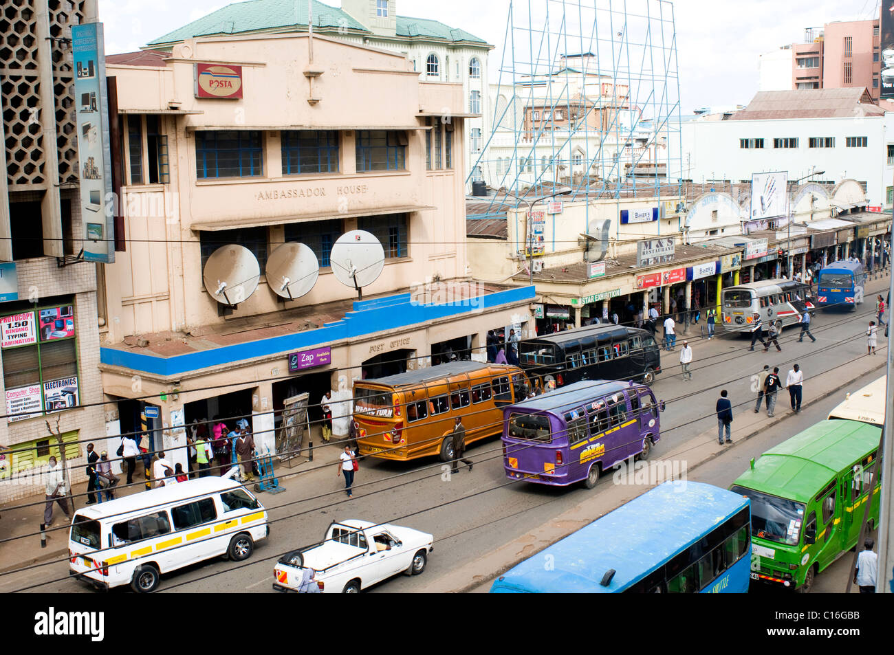 Tom Mboya Avenue nairobi kenya Stock Photo