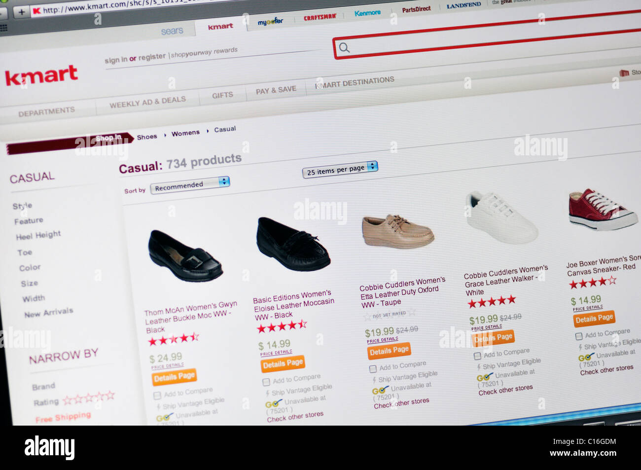 shoe dept store website