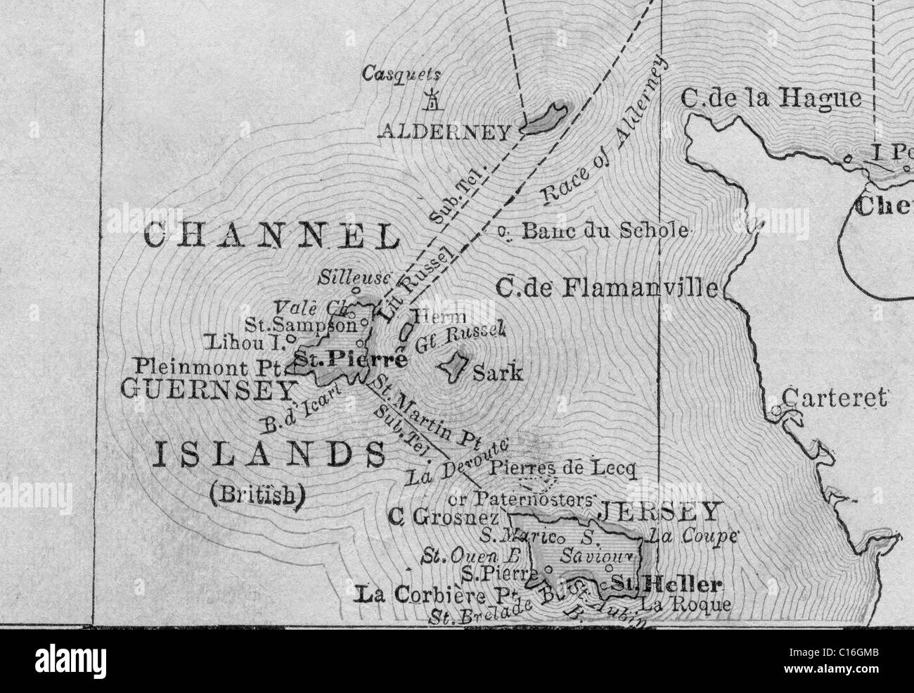 Channel islands map hires stock photography and images Alamy