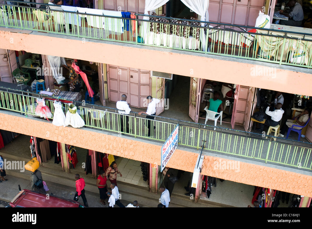 Shopping centre near River Road nairobi kenya Stock Photo Alamy