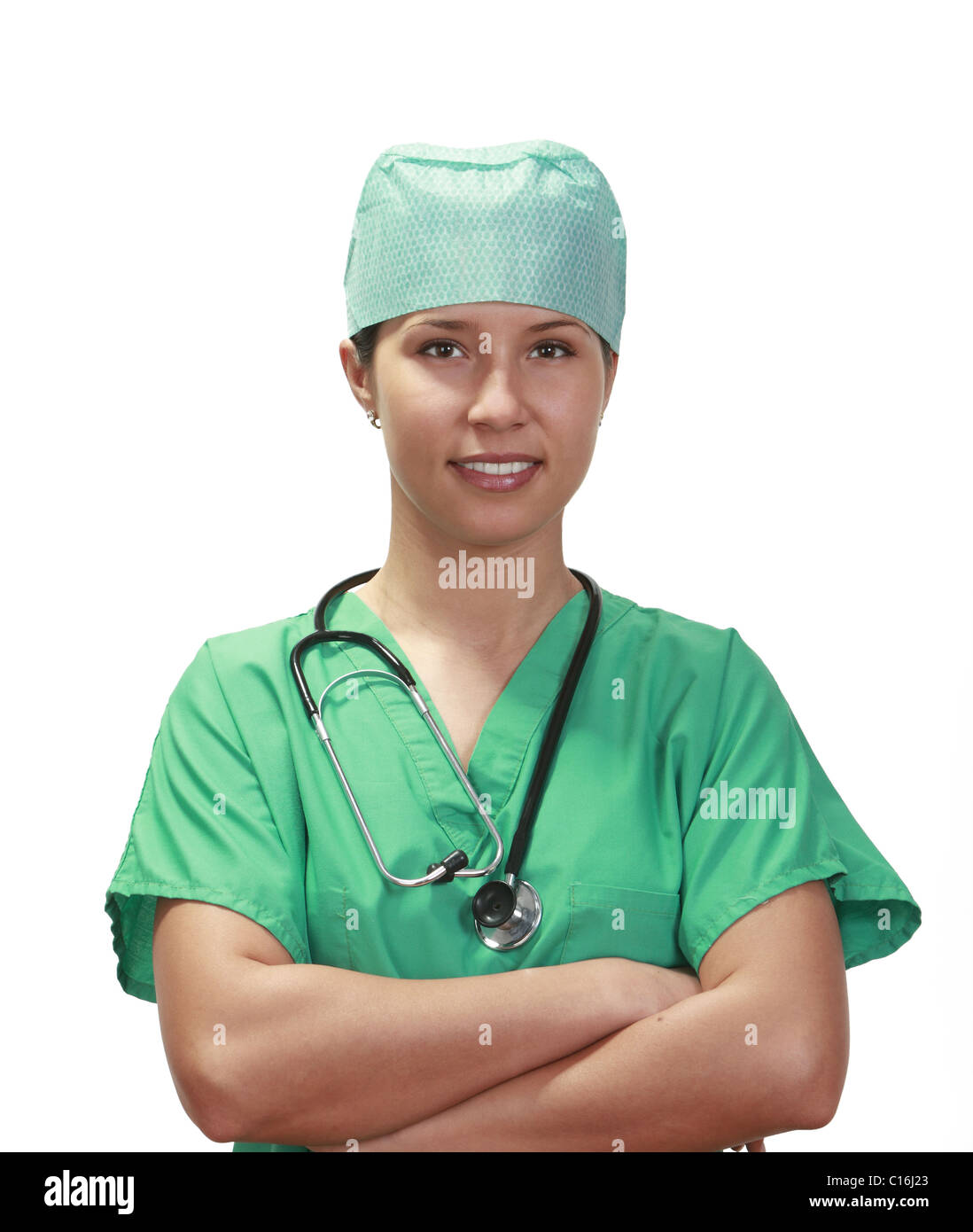 Confident female doctor nurse hi-res stock photography and images - Alamy