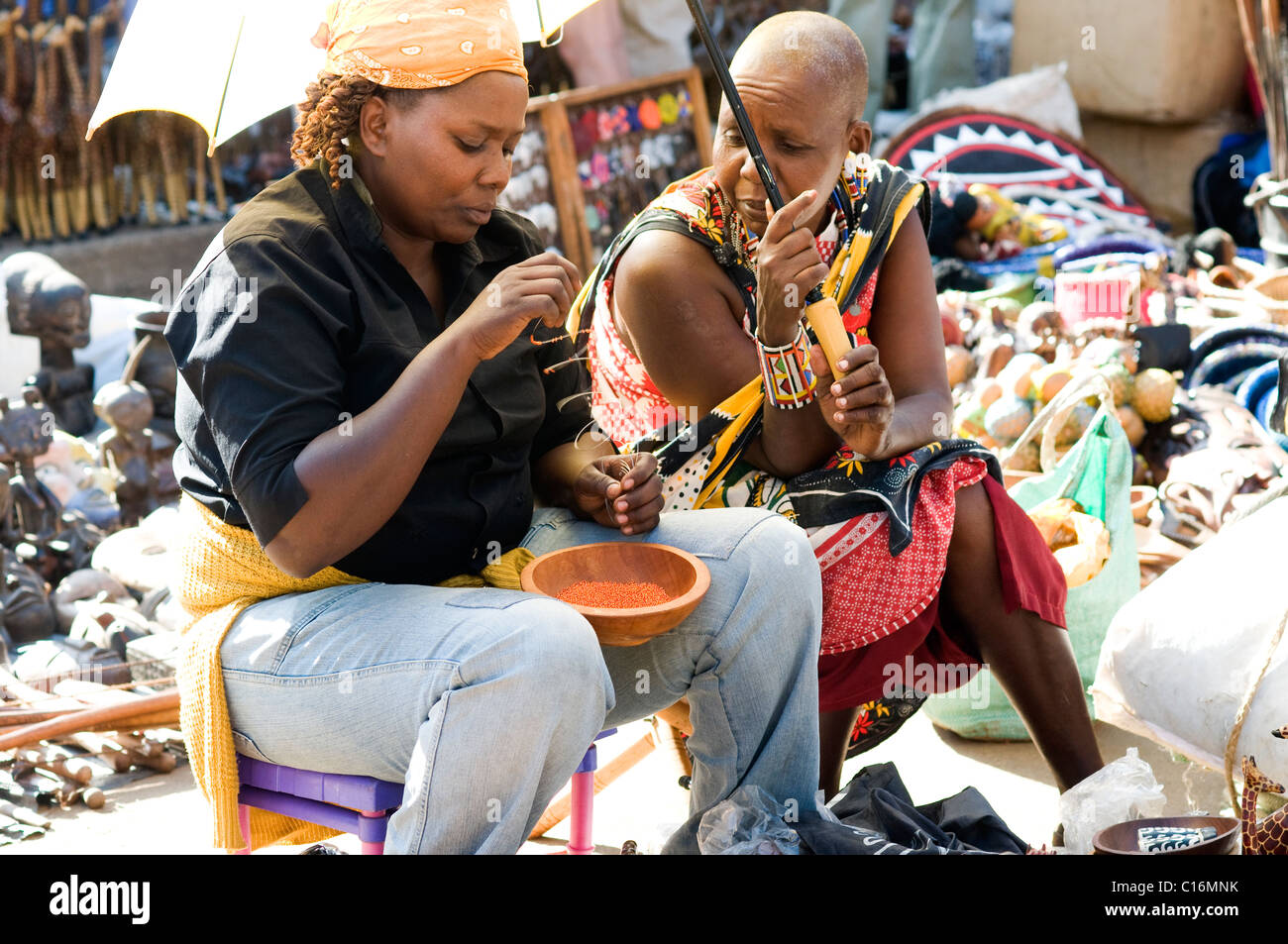 Maasai Market, city centre Stock Photo