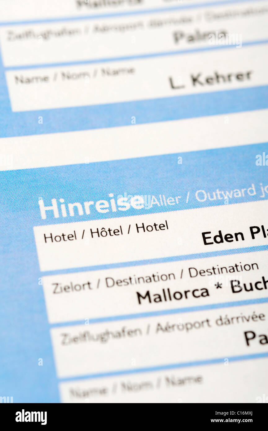 Touristic documents hires stock photography and images Alamy