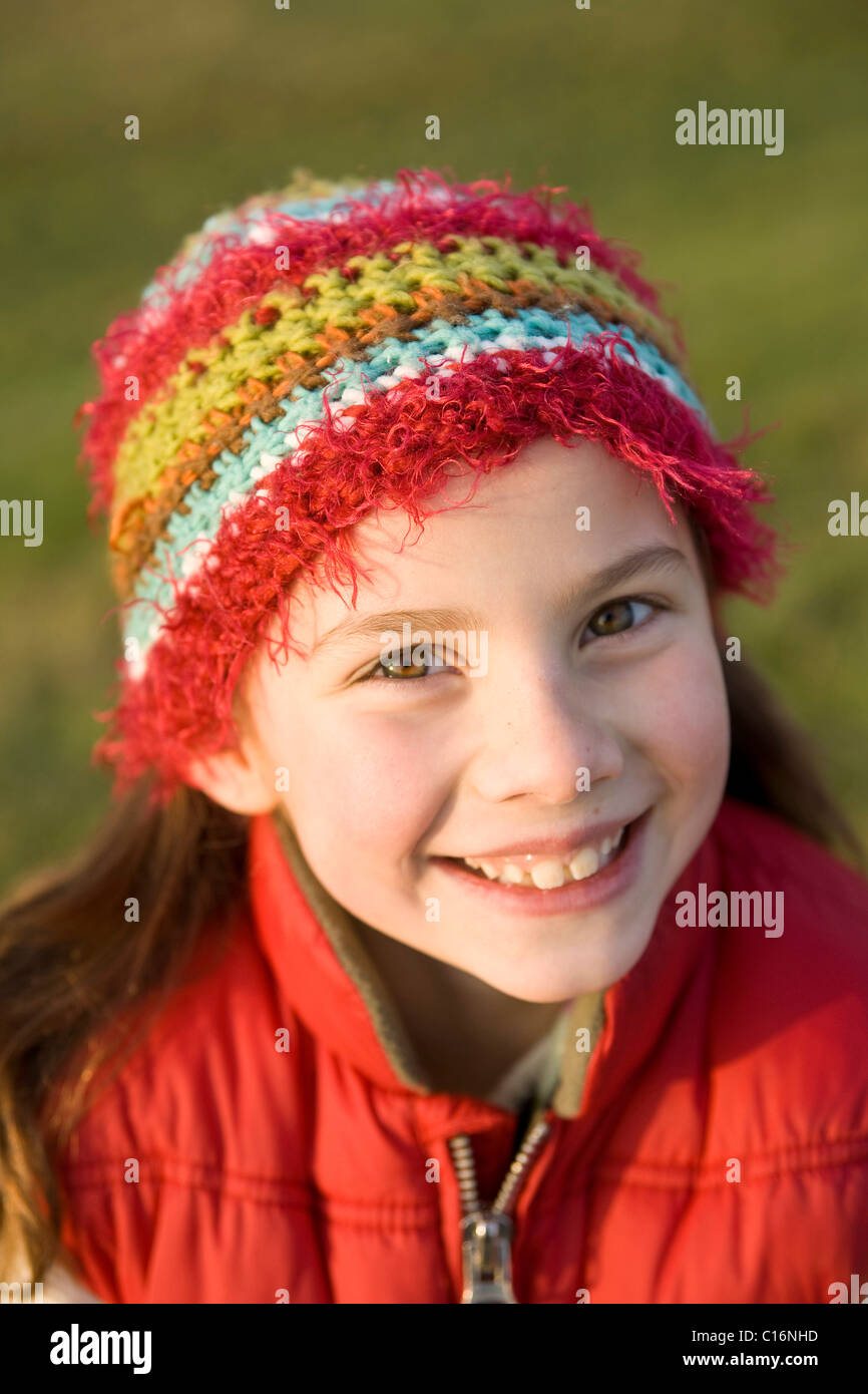 Girl laughing, portrait Stock Photo Alamy