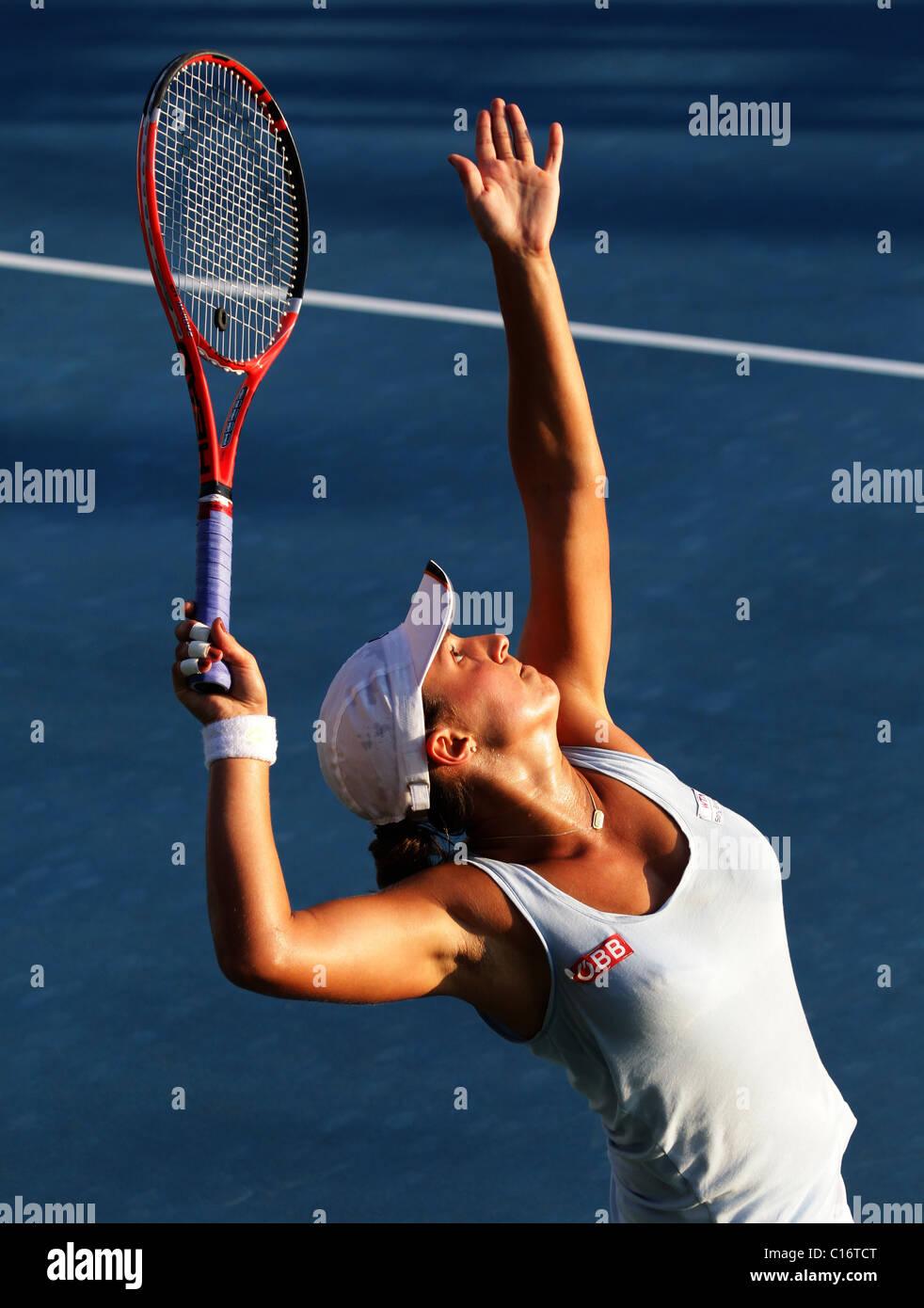 Tennis player Tamira Paszek of Austria in action Stock Photo - Alamy