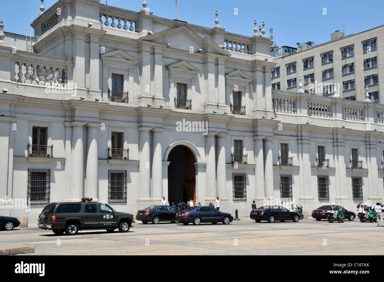 Moneda palace Santiago Chile South America Stock Photo - Alamy