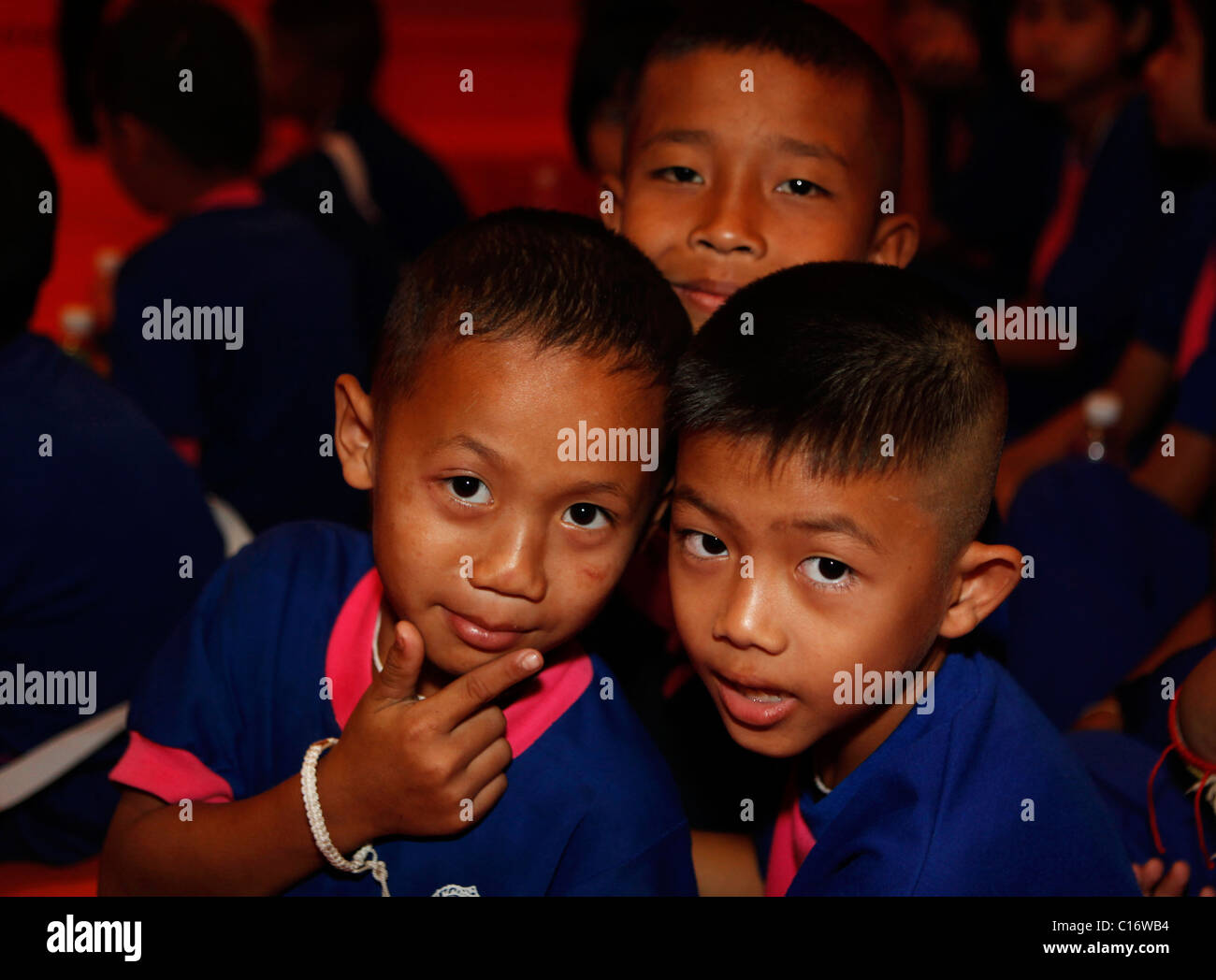 School kids in Pattaya,Thailand Stock Photo