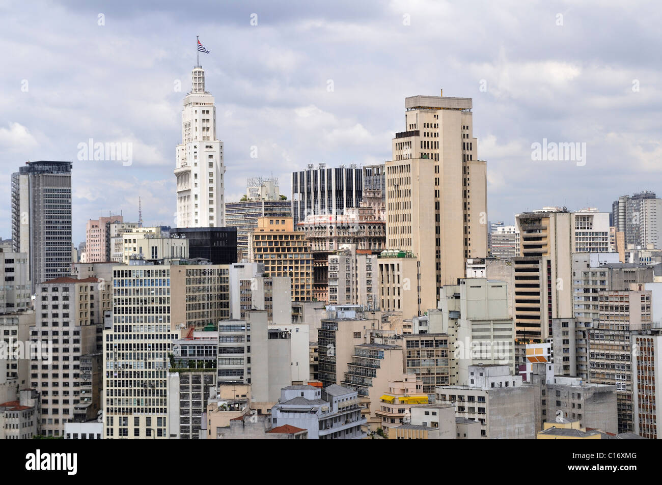 Skyscrapers in downtown Sao Paulo, Brazil, South America Stock Photo