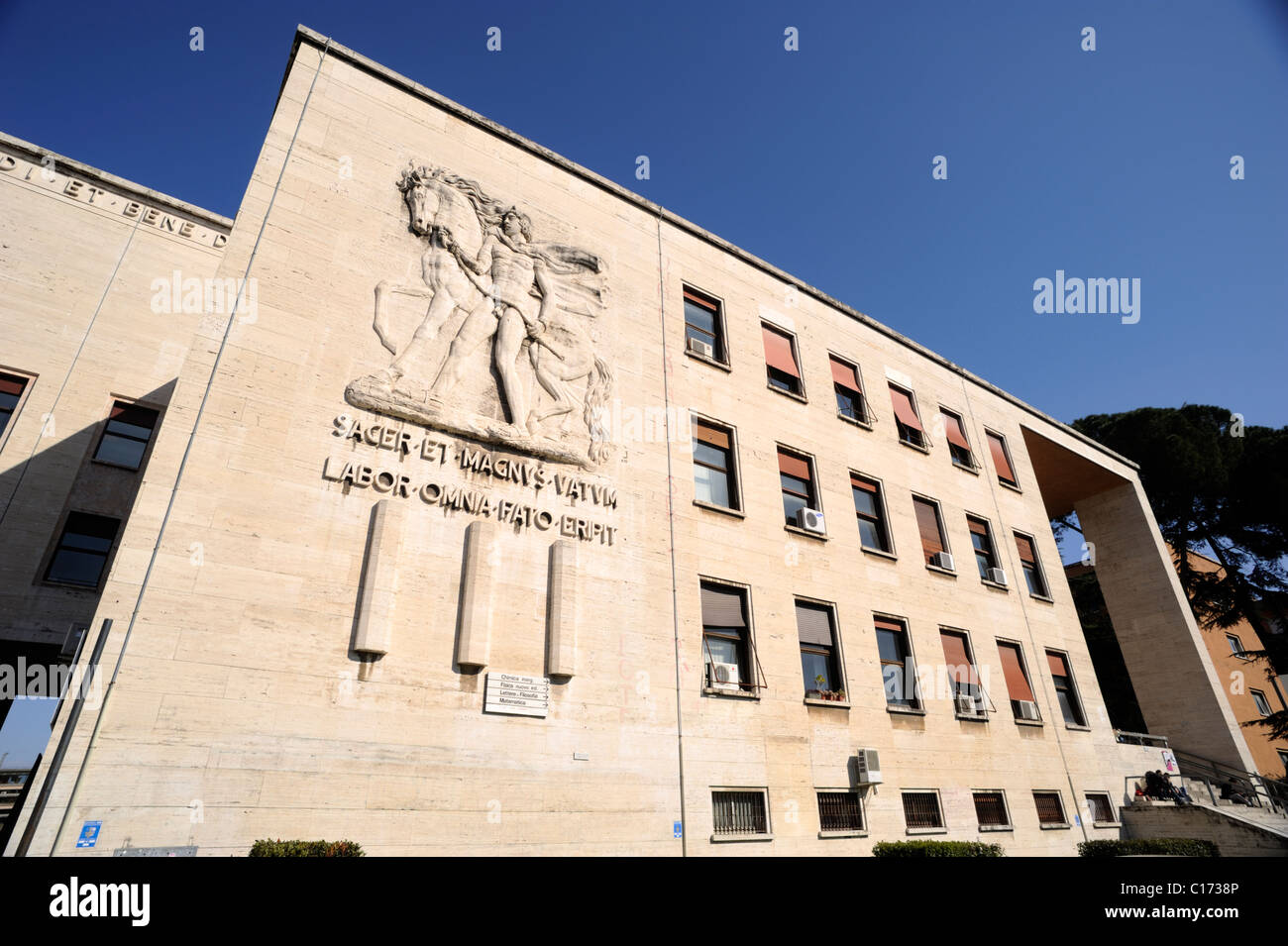 italy, rome, la sapienza university, facoltà di lettere e filosofia Stock  Photo - Alamy