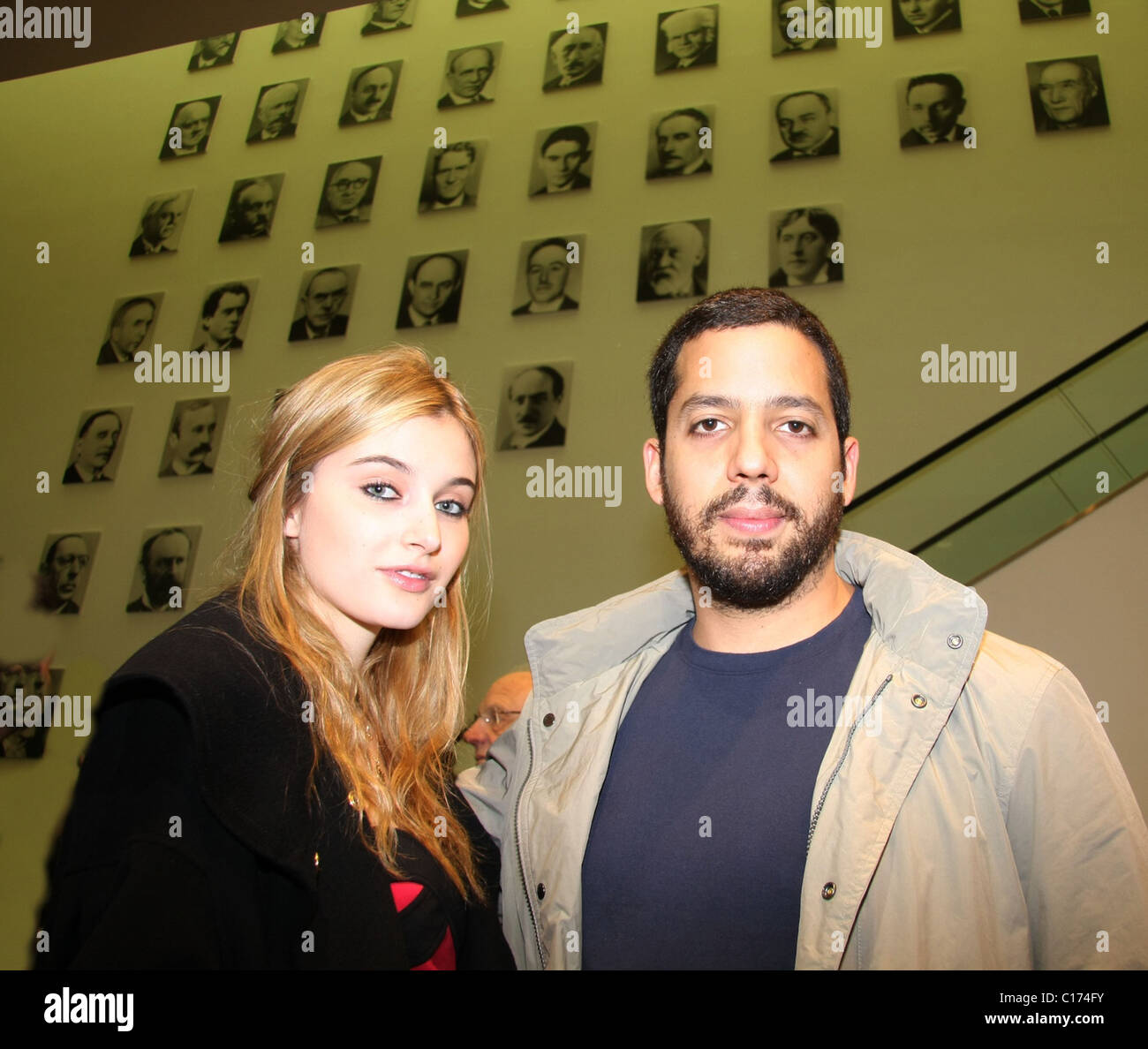 Alizee Guinochet, David Blaine attend the Gerhard Ritcher private view held at the National Portrait Gallery London, England - Stock Photo