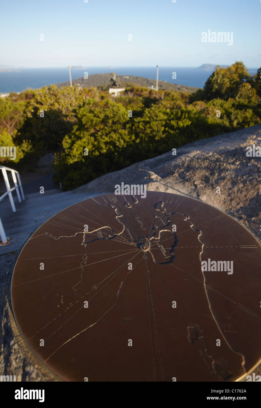 Map of Albany on Mount Clarence, Albany, Western Australia, Australia