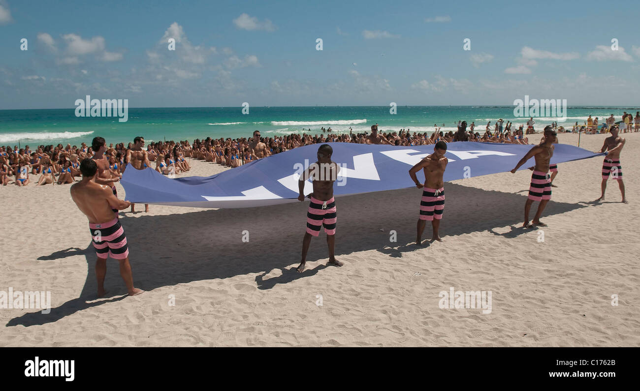 Models at Cosmopolitan Magazine's Second Annual Bikini Bash at the Nikki Beach Club in South Beach Miami Beach, Florida - Stock Photo