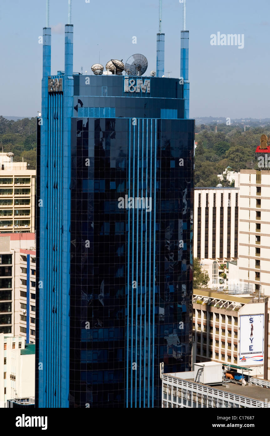Aerial view of city looking northwest nairobi kenya Stock Photo Alamy