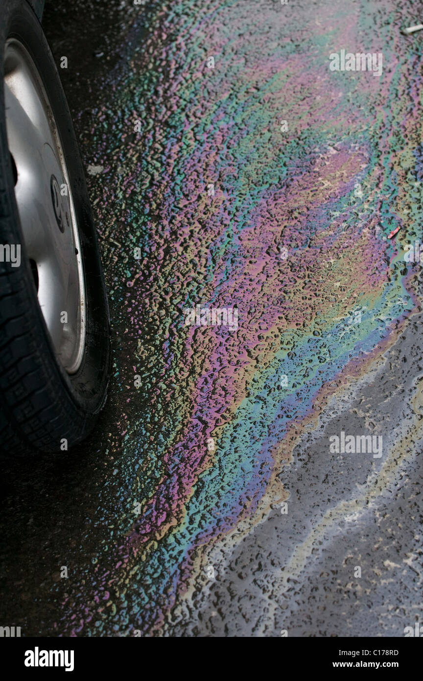 Petrol leaking from petrol tank Stock Photo Alamy