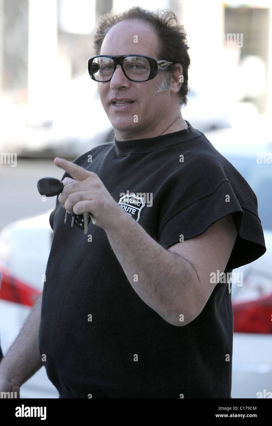 Andrew Dice Clay and his new girlfriend together with his father have