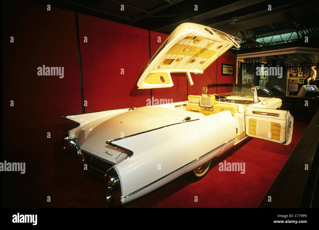United States, Tennessee, Nashville, Music hall of Fame, Elvis's Cadillac Stock Photo