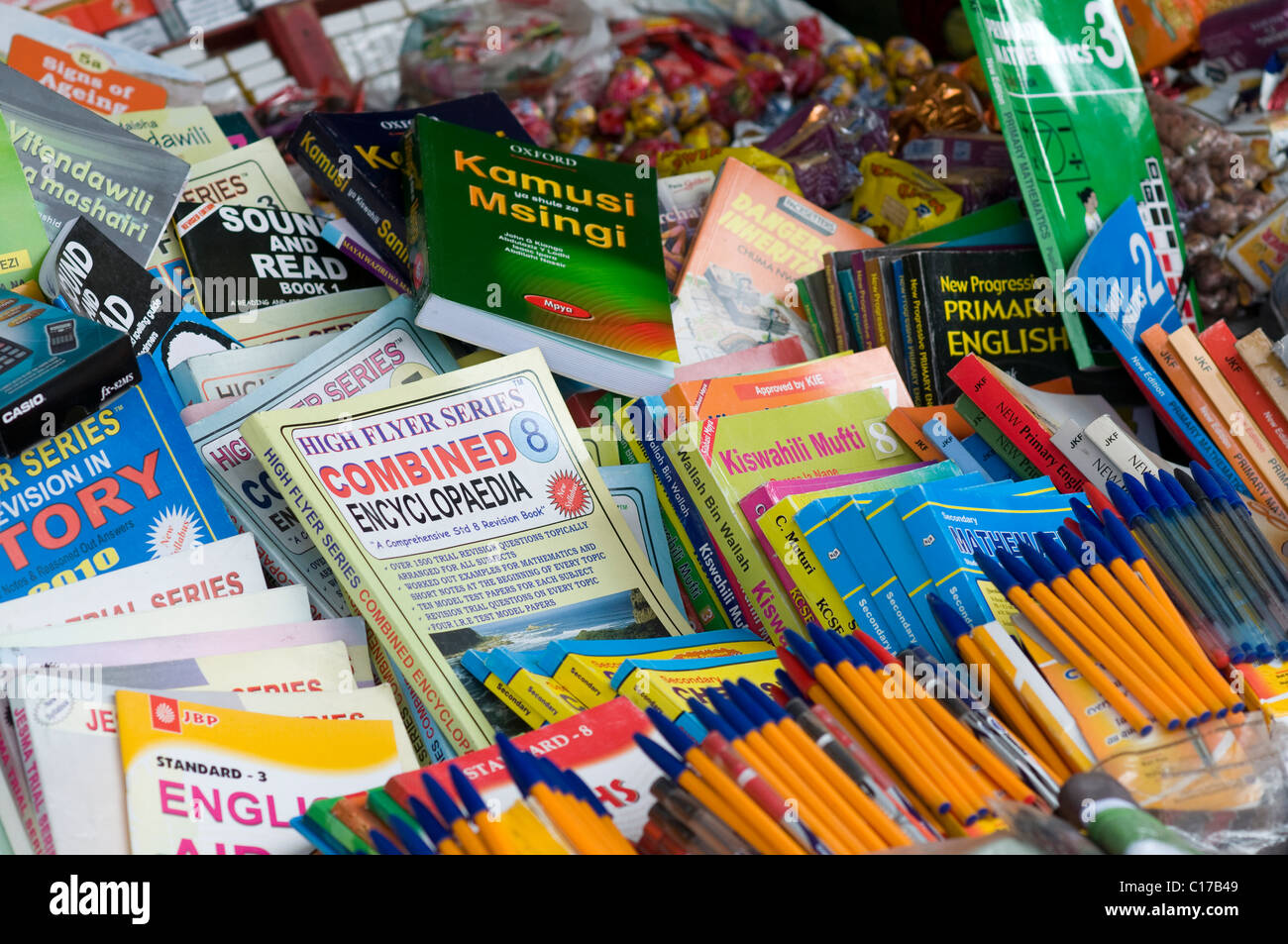 stationary stall, Nakuru Kenya Stock Photo Alamy