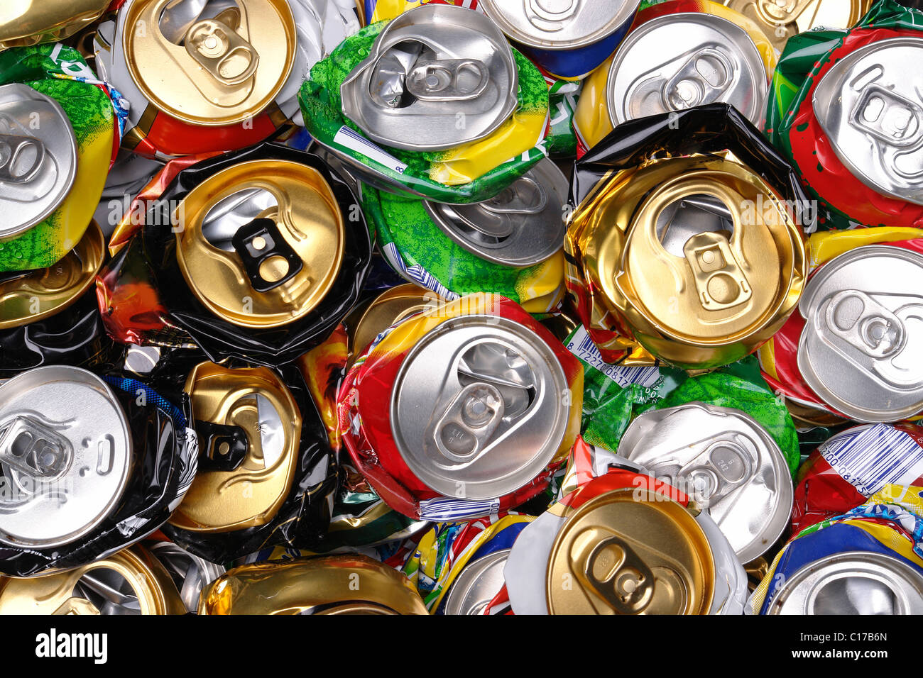 Pile Of Crushed Beer Cans