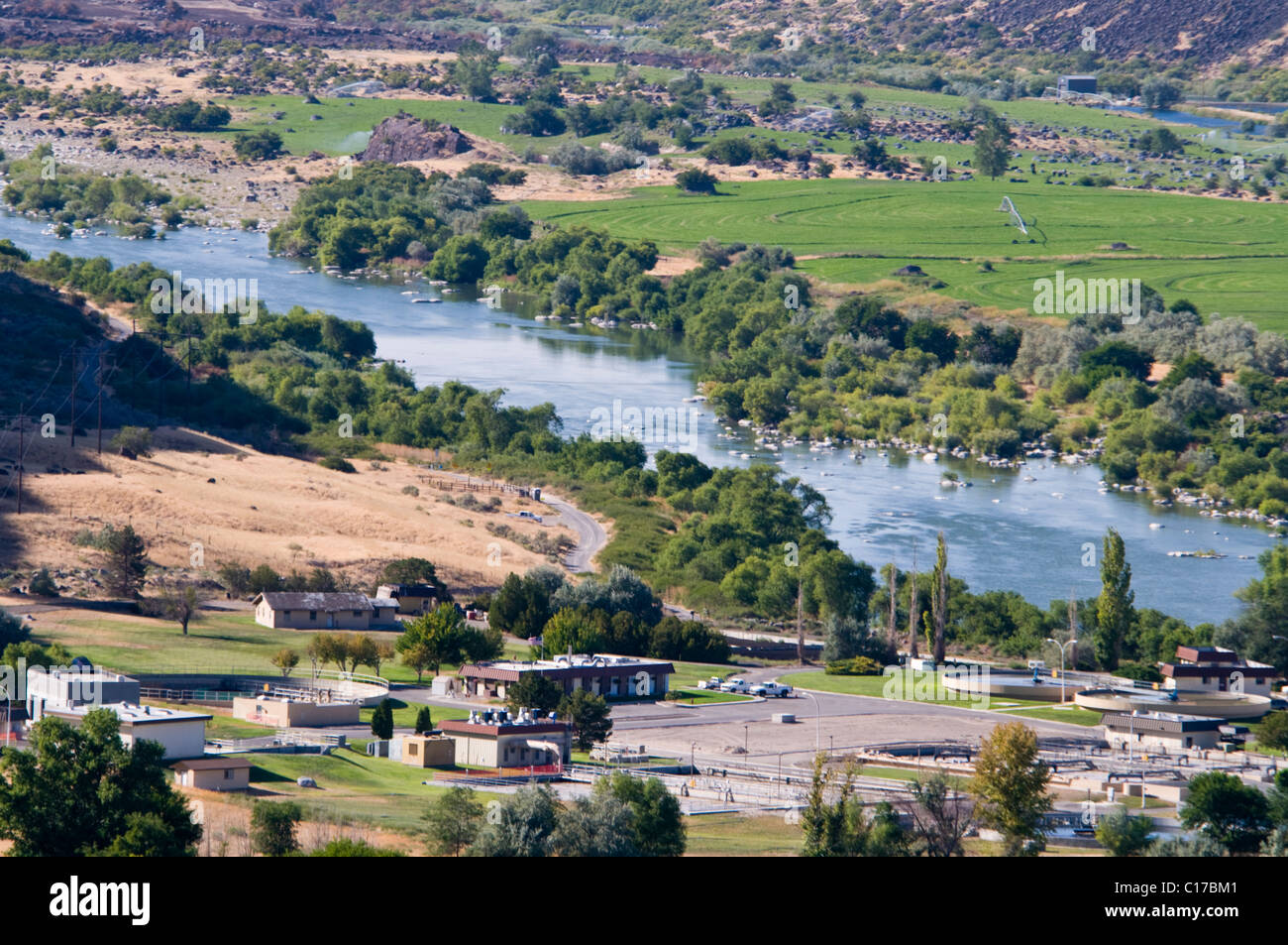 nake River Canyon & Bridge,Hwy 21,Golf Courses,Twin Falls,Idaho Stock