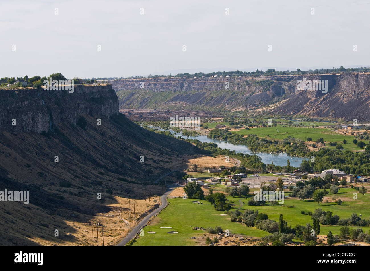 nake River Canyon & Bridge,Hwy 21,Golf Courses,Twin Falls,Idaho Stock